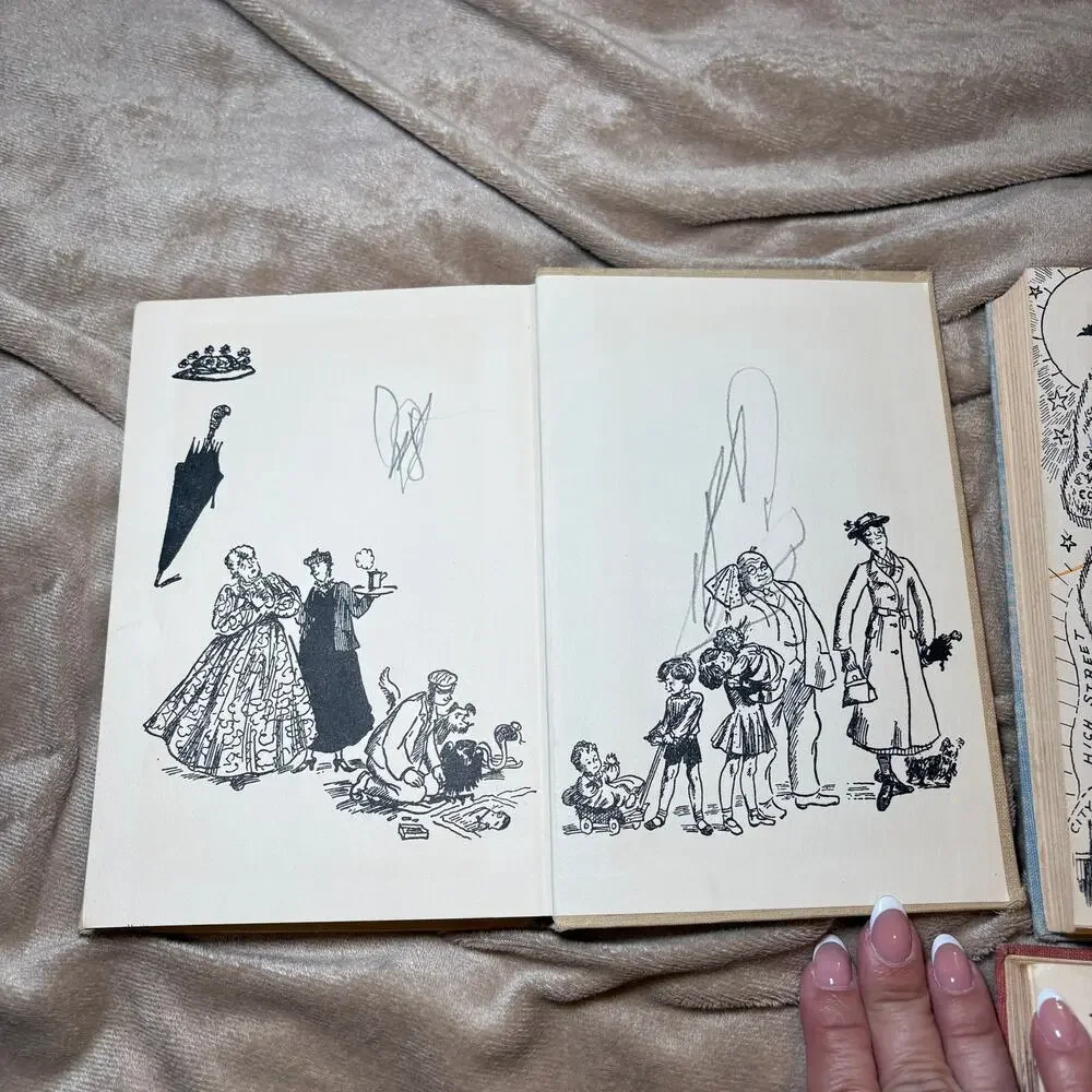 Set 3 Vintage Mary Poppins Books P.L. Travers In Park Comes Back